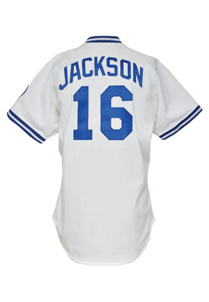 1990 Bo Jackson Kansas City Royals Game-Used & Autographed Home Jersey (JSA)