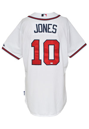 4/21/2012 Chipper Jones Atlanta Braves Game-Used Home Jersey (Photomatch • MLB Hologram)