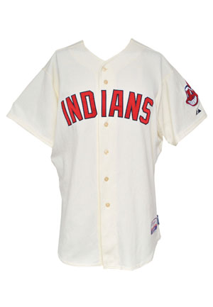 2012 Carlos Santana Cleveland Indians Game-Used Home Alternate Jersey (MLB Hologram)