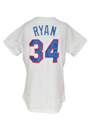 1992 Nolan Ryan Texas Rangers Game-Used Home Uniform (2)