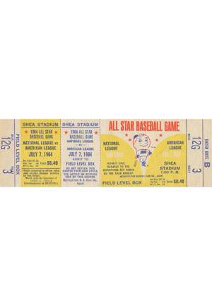 7/7/1964 All-Star Game Full Ticket