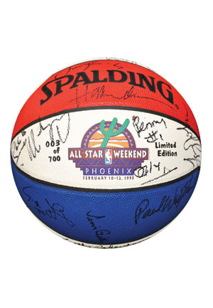 1995 NBA All-Star Game Multi-Signed Basketball (JSA • Great Provenance)