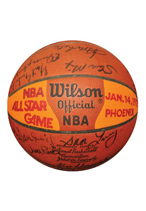 1975 NBA All-Star Game Multi-Signed Basketball (JSA • Great Provenance)
