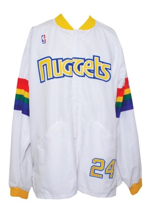 1992-93 Denver Nuggets Worn Home Warm-Up Suit (2)