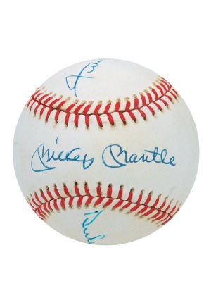 Willie, Mickey & The Duke Autographed Baseball (JSA)