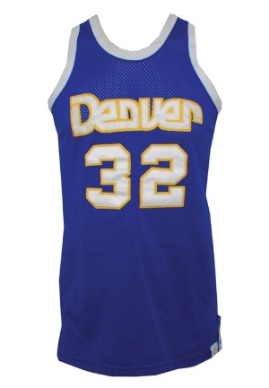 1979-80 Bob Wilkerson Denver Nuggets Game-Used Road Jersey