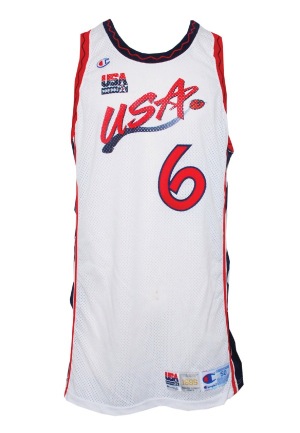 1996 Penny Hardaway Team USA Olympics Game-Used Home Jersey with Shorts (2)
