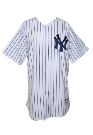 2012 Joe Girardi NY Yankees Spring Training Opening Day Managers Worn Home Jersey (MLB)(Yankees-Steiner LOA)