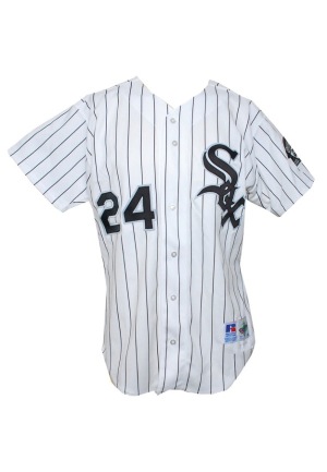 1995 Mike Cameron Rookie Chicago White Sox Game-Used Home Jersey