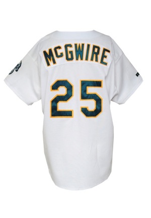1996 Mark McGwire Oakland As Game-Used Home Jersey
