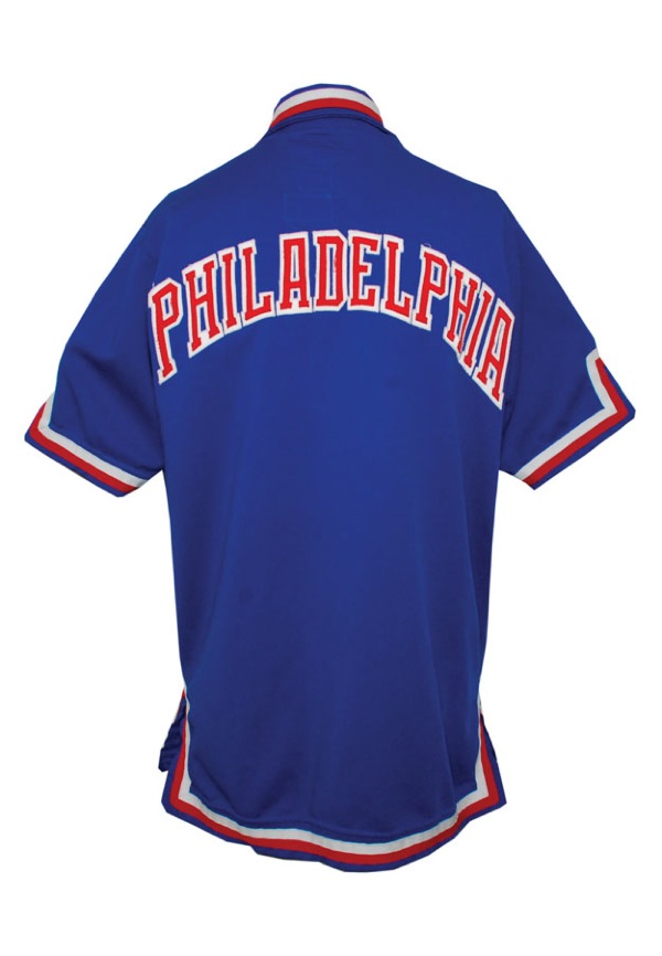 1987-88 Philadelphia 76ers Game Worn Warmup Uniform