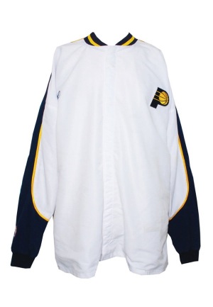 2002-03 Indiana Pacers Worn Warm-Up Jacket Attributed to Reggie Miller