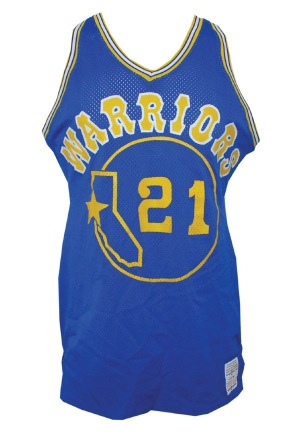 Circa 1981 World B. Free Golden State Warriors Game-Used Road Jersey