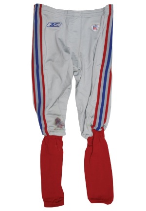 Lot of NY Giants Super Bowl XLII Game-Used Pants - Ross, Toomer, Feagles, Pierce & Tynes (5)(Steiner LOAs)