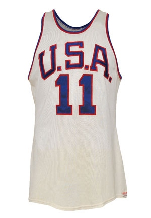 1960 Jerry Lucas USA Olympic Game-Used Jersey (Gold Medal • Rare & Historic • Photomatch • Lucas LOA • HoF LOA)