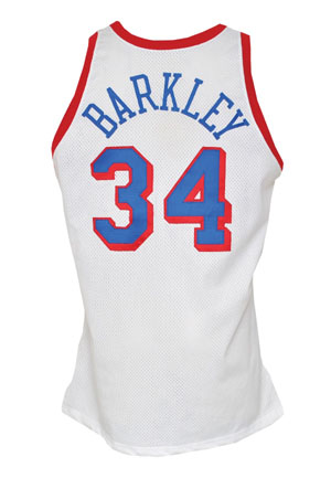 1991-92 Charles Barkley Philadelphia 76ers Game-Used Home Jersey (HoF LOA)