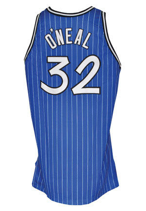 1994-95 Shaquille ONeal Orlando Magic Game-Used Road Jersey