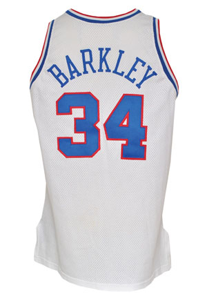 1990-91 Charles Barkley Philadelphia 76ers Game-Used Home Uniform (2)