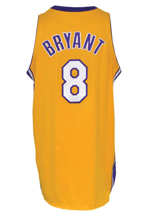 1999-2000 Kobe Bryant LA Lakers Game-Used Home Jersey (Championship Season)