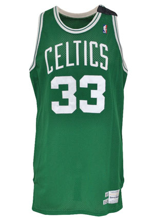 1989-90 Larry Bird Boston Celtics Game-Used Road Jersey (Follow Through Armband)