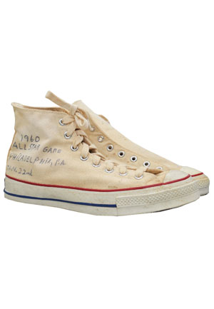1960 Larry Costello NBA All-Star Game-Used Sneakers (Costello LOA)