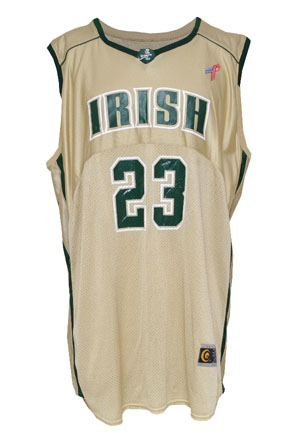 2001-02 LeBron James St. Vincent/St. Mary Game-Used Home Jersey