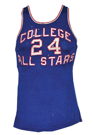 Circa 1959 Jumpin Johnny Green College All-Star Game-Used Jersey (Green LOA)
