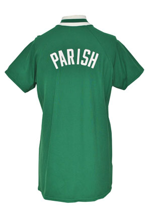 1980-81 Robert Parish Boston Celtics Worn Road Shooting Shirt (Championship Season)
