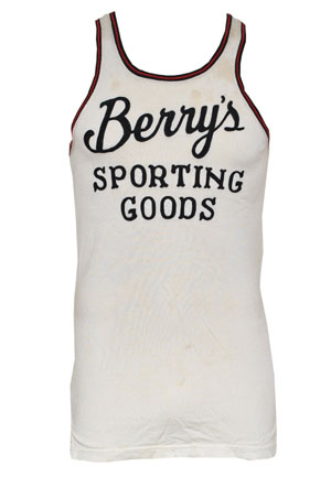 Early 1960s Jerry Lucas Berry’s Barnstorming All-Star Game-Used Jersey (Lucas LOA)