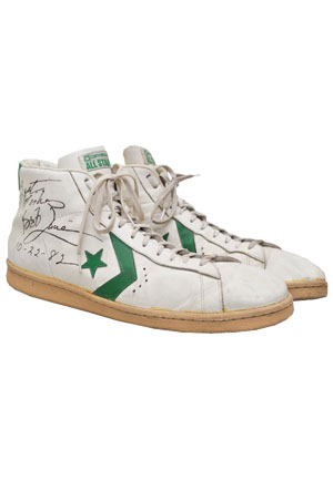 Early 1980s Bob Lanier Milwaukee Bucks Game-Used & Autographed Sneakers (JSA • Player LOA)