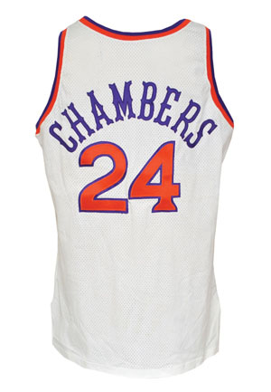 1990-91 Xavier McDaniel & Tom Chambers Phoenix Suns Game-Used Home Uniforms (4)(Great Provenance)