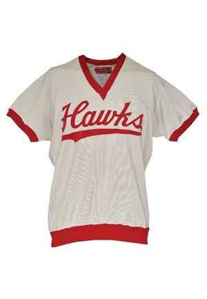 Circa 1959 Clyde Lovellette St. Louis Hawks Worn Durene Shooting Shirt (Only Known Example)
