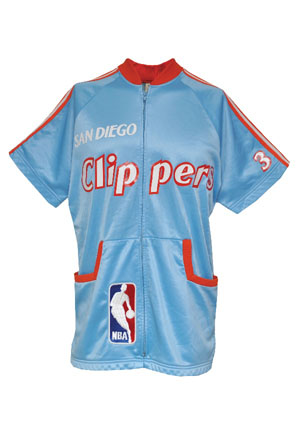 Circa 1981 Bill Walton San Diego Clippers Game-Used Road Warm-Up Jacket (Equipment Manager LOA)