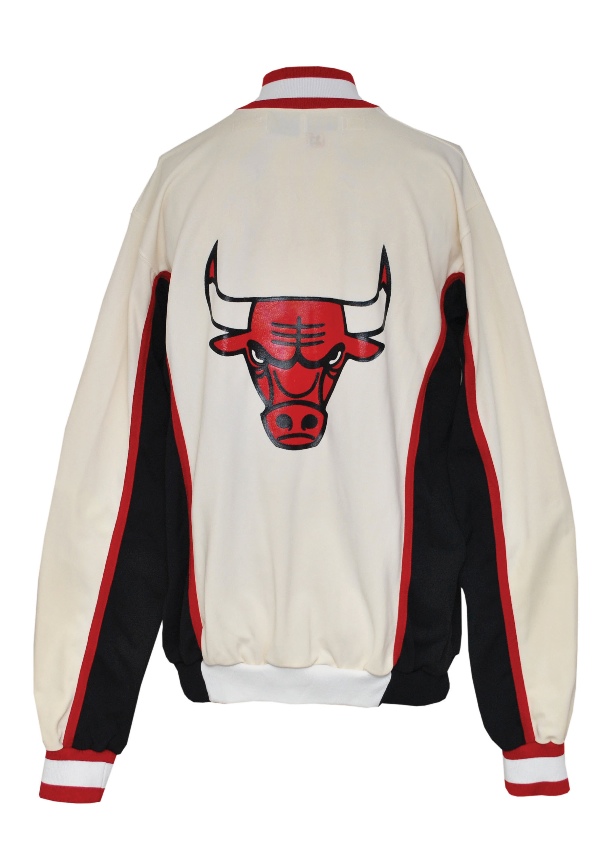 Lot Detail - 1989-90 Michael Jordan Chicago Bulls Worn Warm-Up Jacket