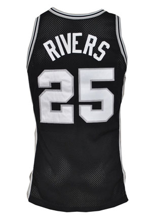 1995-96 Doc Rivers San Antonio Spurs Game-Used Road Uniform & 1997-98 Avery Johnson San Antonio Spurs Game-Used and Autographed Road Jersey (3)(JSA)