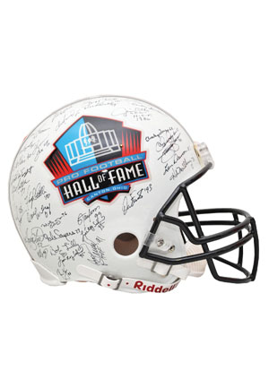 Pro Football Hall of Famers Multi-Signed Helmet With 60+ HOFers Autographs (JSA)
