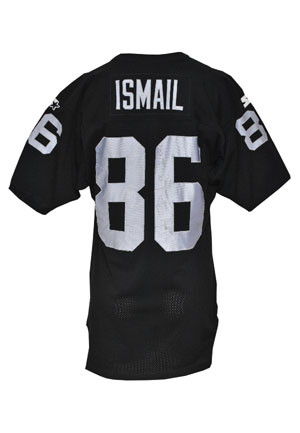 1994 Rocket Ismail Oakland Raiders Game-Used & Autographed Home Jersey (JSA)