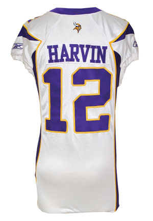 10/11/2010 Percy Harvin Minnesota Vikings Game-Used Road Jersey (NFL PSA/DNA COA • 5 Receptions, 97 Yards & 2 TDs • Photomatch)