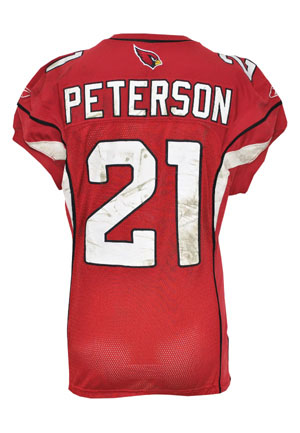 1/1/2012 Patrick Peterson Arizona Cardinals Game-Used Home Jersey (Unwashed)
