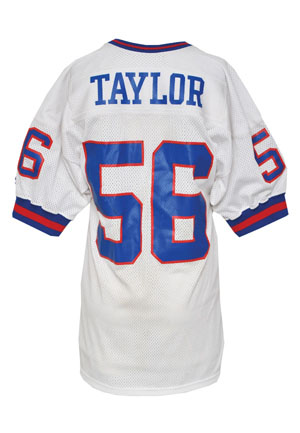 Circa 1982 Lawrence Taylor New York Giants Game-Used Road Jersey (Team Repairs)