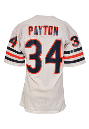 Early 1980s Walter Payton Chicago Bears Game-Used Road Jersey