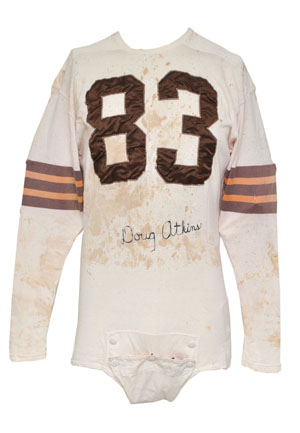 Circa 1953 Doug Atkins Cleveland Browns Game-Used Road Jersey (Team Repairs)