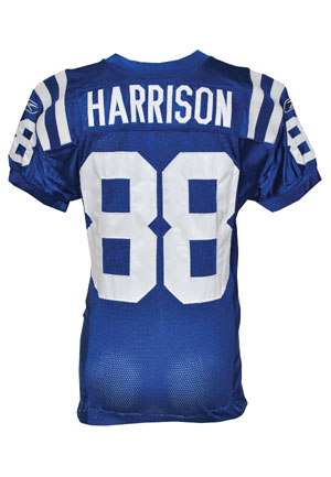 9/18/2005 Marvin Harrison Indianapolis Colts Game-Used Home Jersey (Colts LOA • Photomatch)
