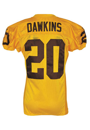 10/11/09 Brian Dawkins Denver Broncos Game-Used Throwback Uniform with Socks (3)(Photomatch • Team LOA • Unwashed)
