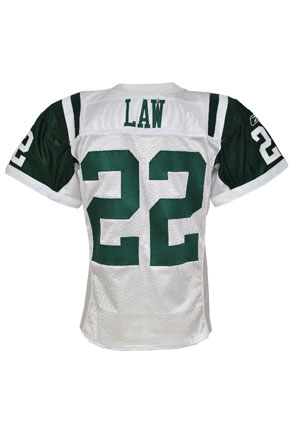 2008 Ty Law New York Jets Game-Used Road Jersey (Team LOA)