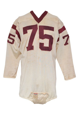1962 "Big" Ben Davidson Washington Redskins Game-Used Road Jersey (Team Repairs • Rare)
