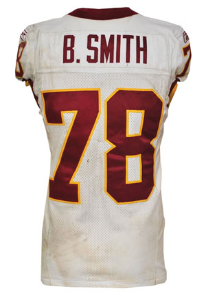 9/21/2003 Bruce Smith Washington Redskins Game-Used Home Uniform (Photomatch • Unwashed)
