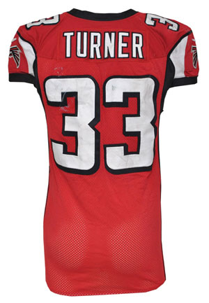 11/4/2012 Michael Turner Atlanta Falcons Game-Used Home Jersey (Photomatch • Unwashed)