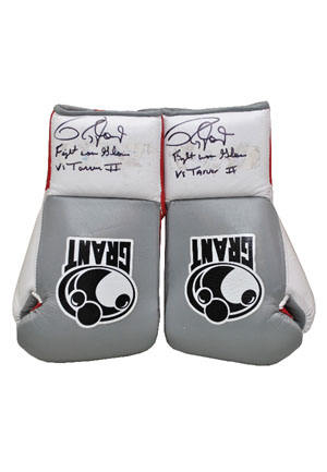 2004 Roy Jones, Jr. Fight Worn & Autographed Gloves vs. Antonio Tarver II (JSA)