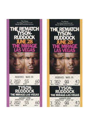 3/18/1991 Tyson vs. Ruddock Full Fight Tickets (131)